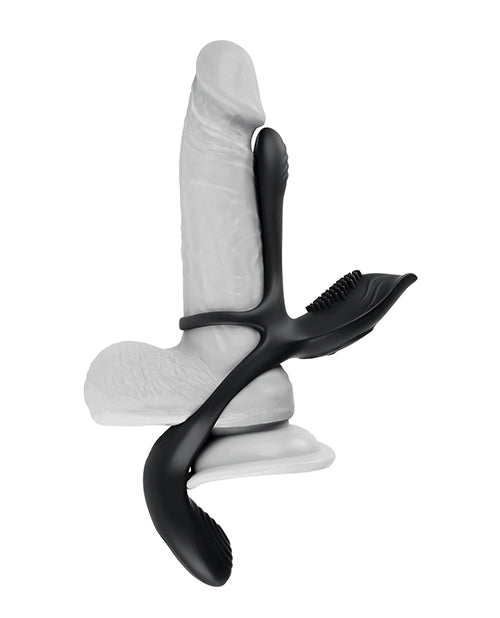 Playboy Pleasure The 3 Way Cock Ring - Black - LUST Depot