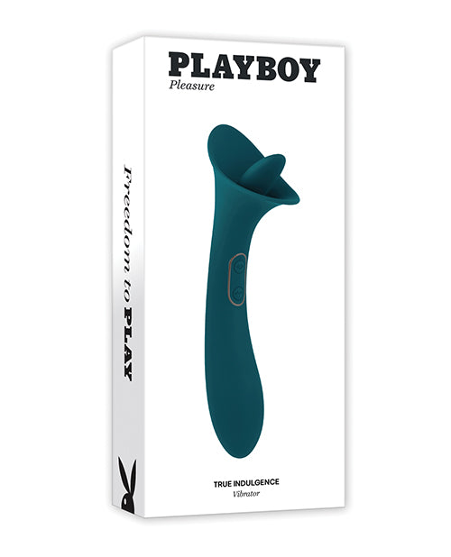 Playboy Pleasure True Indulgence Vibrator - Deep Teal - LUST Depot