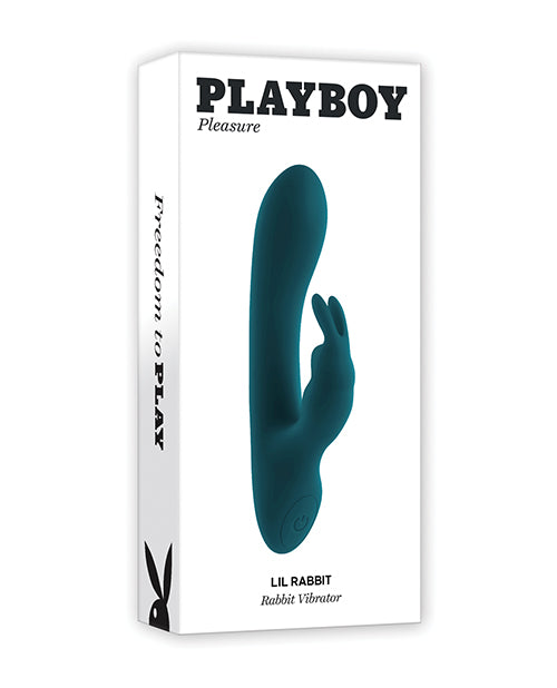 Playboy Pleasure Lil Rabbit Vibrator - Teal - LUST Depot