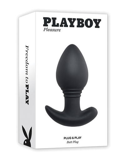 Playboy Pleasure Plug & Play Butt Plug - Black - LUST Depot