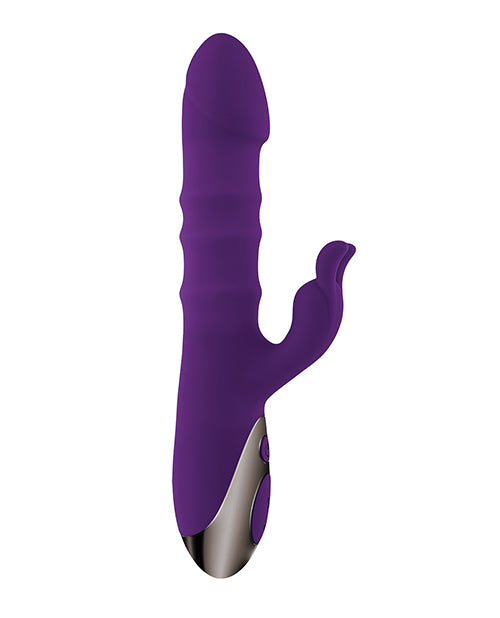 Playboy Pleasure Hop To It Rabbit Vibrator - Purple - LUST Depot