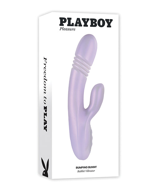 Playboy Pleasure Bumping Bunny Rabbit Vibrator - Pearly Pink - LUST Depot