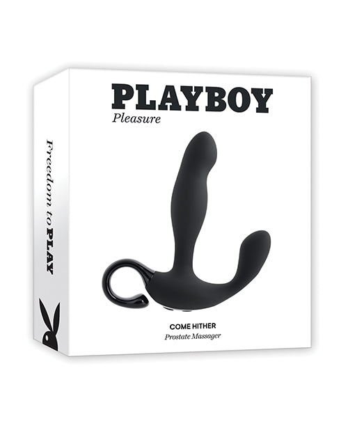 Playboy Pleasure Come Hither Prostate Massager - Black - LUST Depot