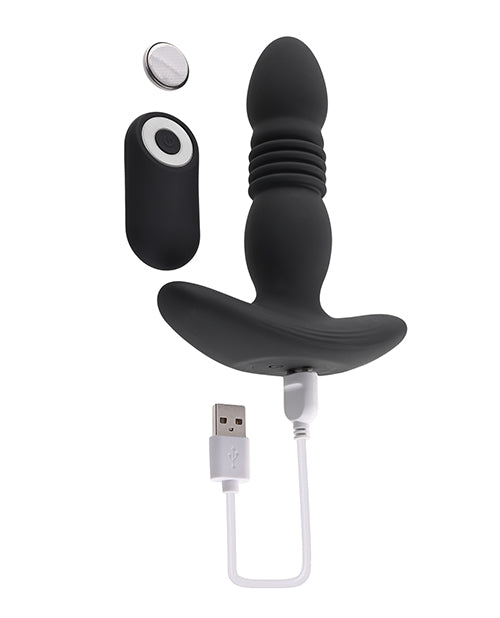 Playboy Pleasure Trust The Thrust Butt Plug - Black - LUST Depot