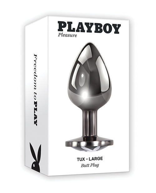 Playboy Pleasure Tux Butt Plug - Large - LUST Depot