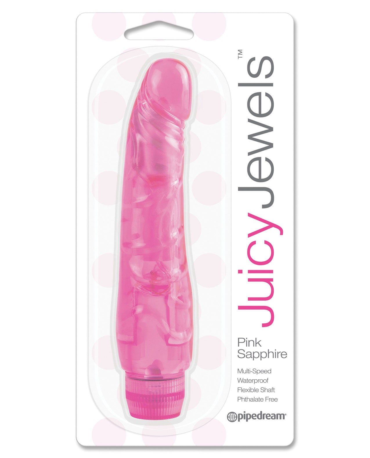 Juicy Jewels Pink Sapphire Vibrator - Dark Pink - LUST Depot