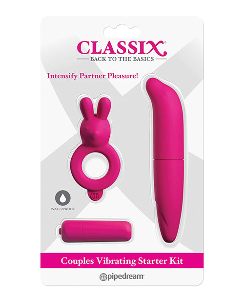 Classix Couples Vibrating Starter Kit - Pink - LUST Depot