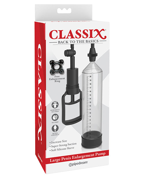 Classix Large Penis Enlargement Pump - Clear - LUST Depot