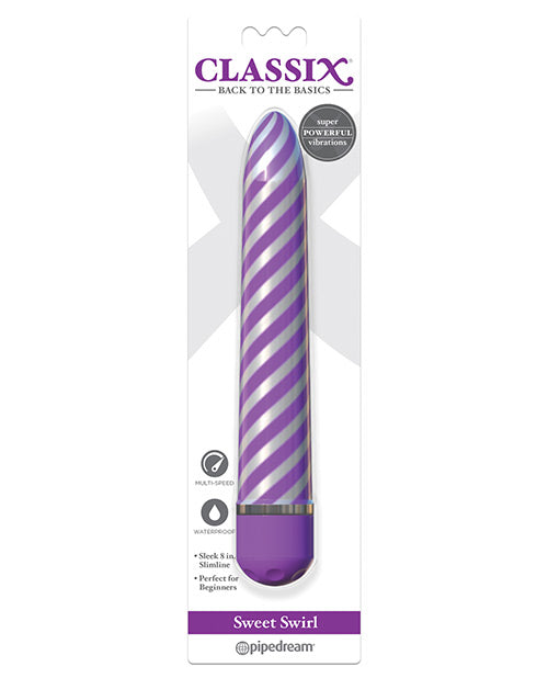 Classix Sweet Swirl Vibrator - Purple - LUST Depot