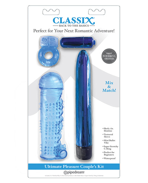 Classix Ultimate Pleasure Couples Kit - Blue - LUST Depot