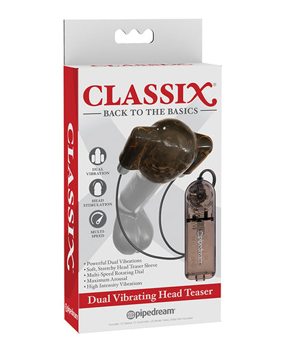 Classix Dual Vibrating Head Teaser - Black-smoke - LUST Depot