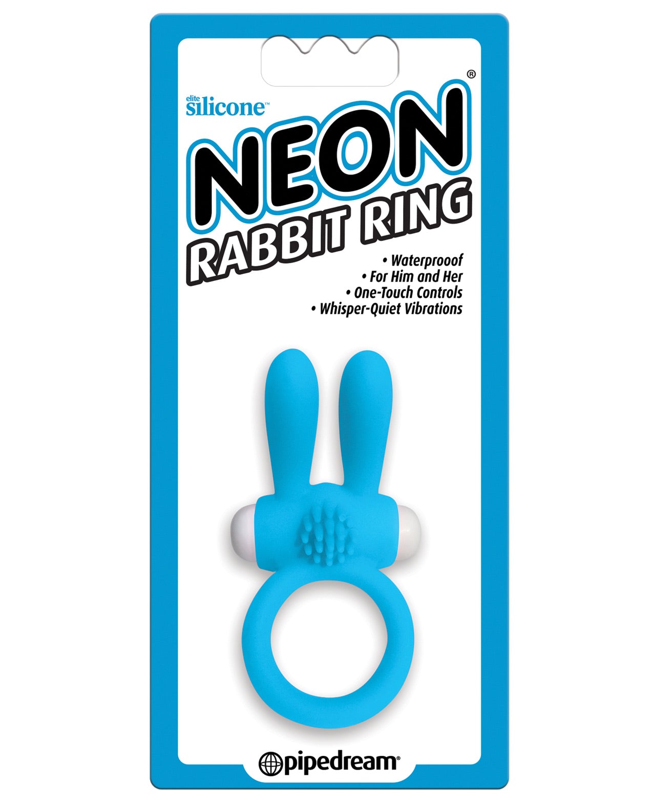 Neon Luv Touch Rabbit Ring - Blue - LUST Depot