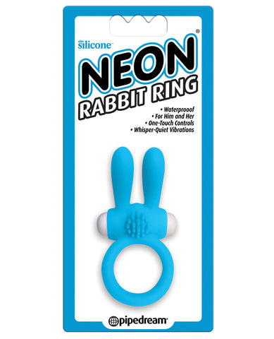 Neon Luv Touch Rabbit Ring - Blue