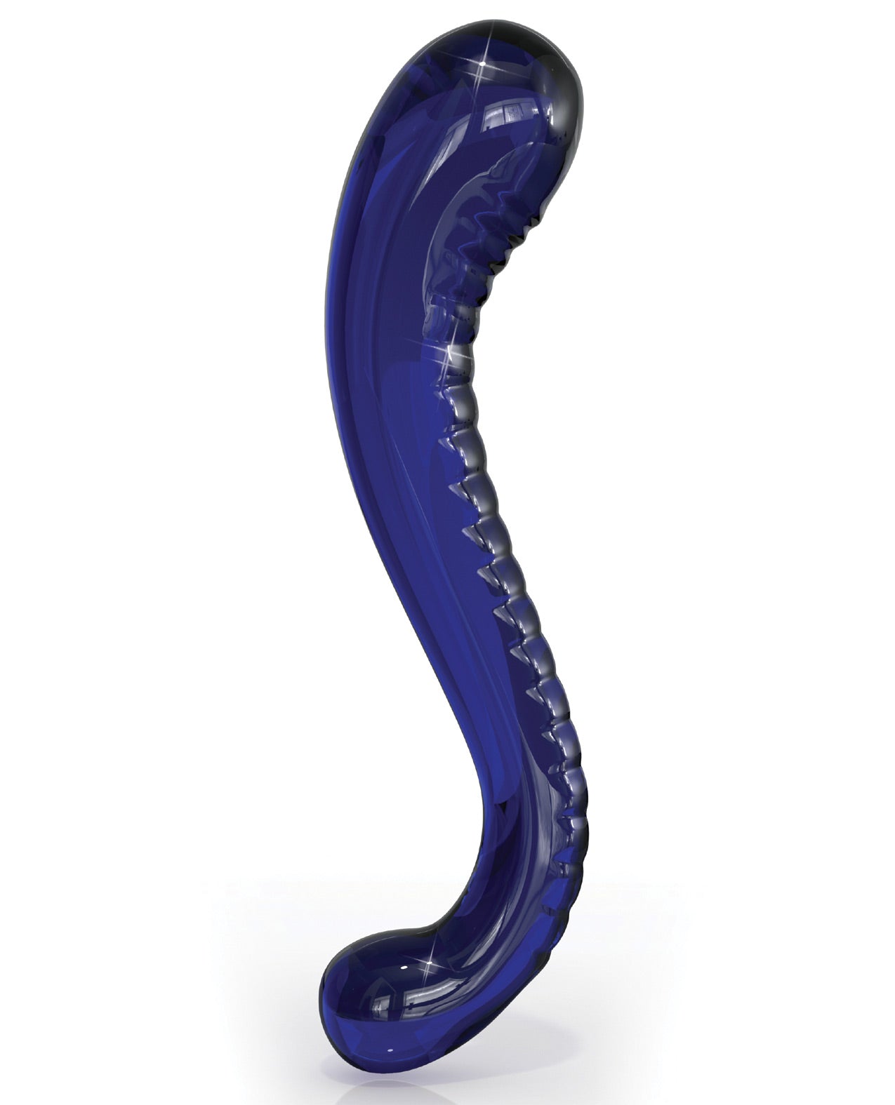 Icicles No. 70 Hand Blown Glass G-spot Dildo - Purple - LUST Depot