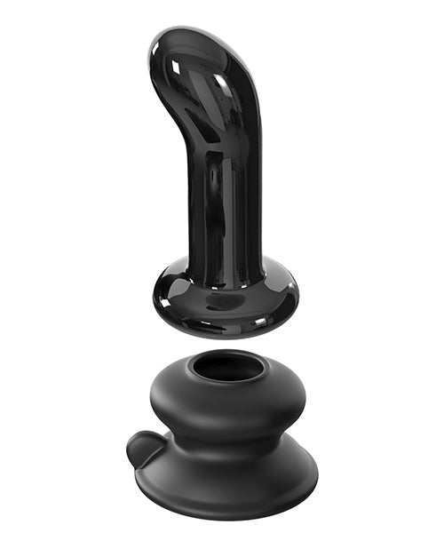 Icicles No. 84 Hand Blown Glass Vibrating Butt Plug W-remote - Black - LUST Depot