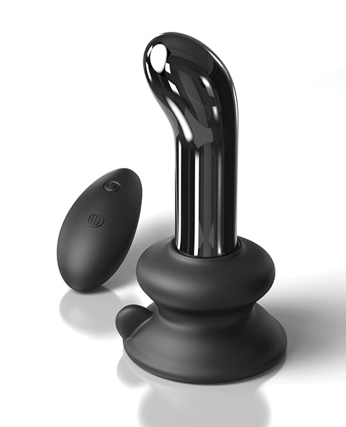 Icicles No. 84 Hand Blown Glass Vibrating Butt Plug W-remote - Black - LUST Depot