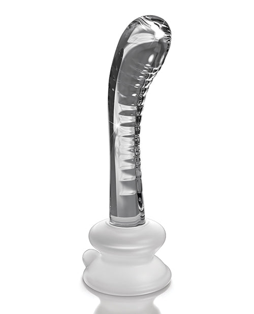 Icicles No. 88 Hand Blown Glass G-spot Massager W-suction Cup -  Clear - LUST Depot