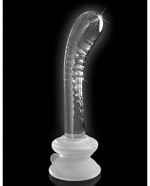 Icicles No. 88 Hand Blown Glass G-spot Massager W-suction Cup -  Clear - LUST Depot