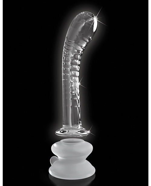 Icicles No. 88 Hand Blown Glass G-spot Massager W-suction Cup -  Clear - LUST Depot