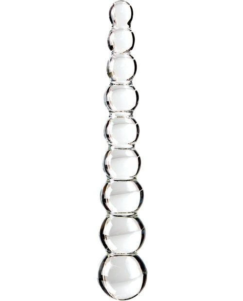 Icicles No. 2 Hand Blown Glass Massager - Clear Rippled - LUST Depot