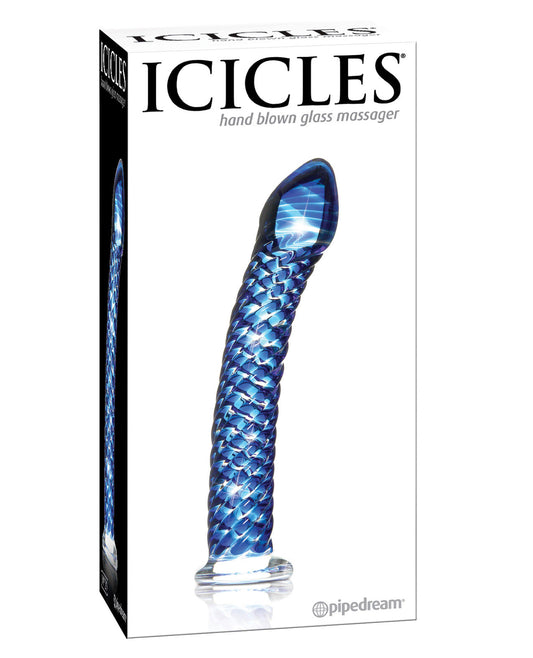 Icicles No. 29 Hand Blown Glass - Clear W-ridges - LUST Depot