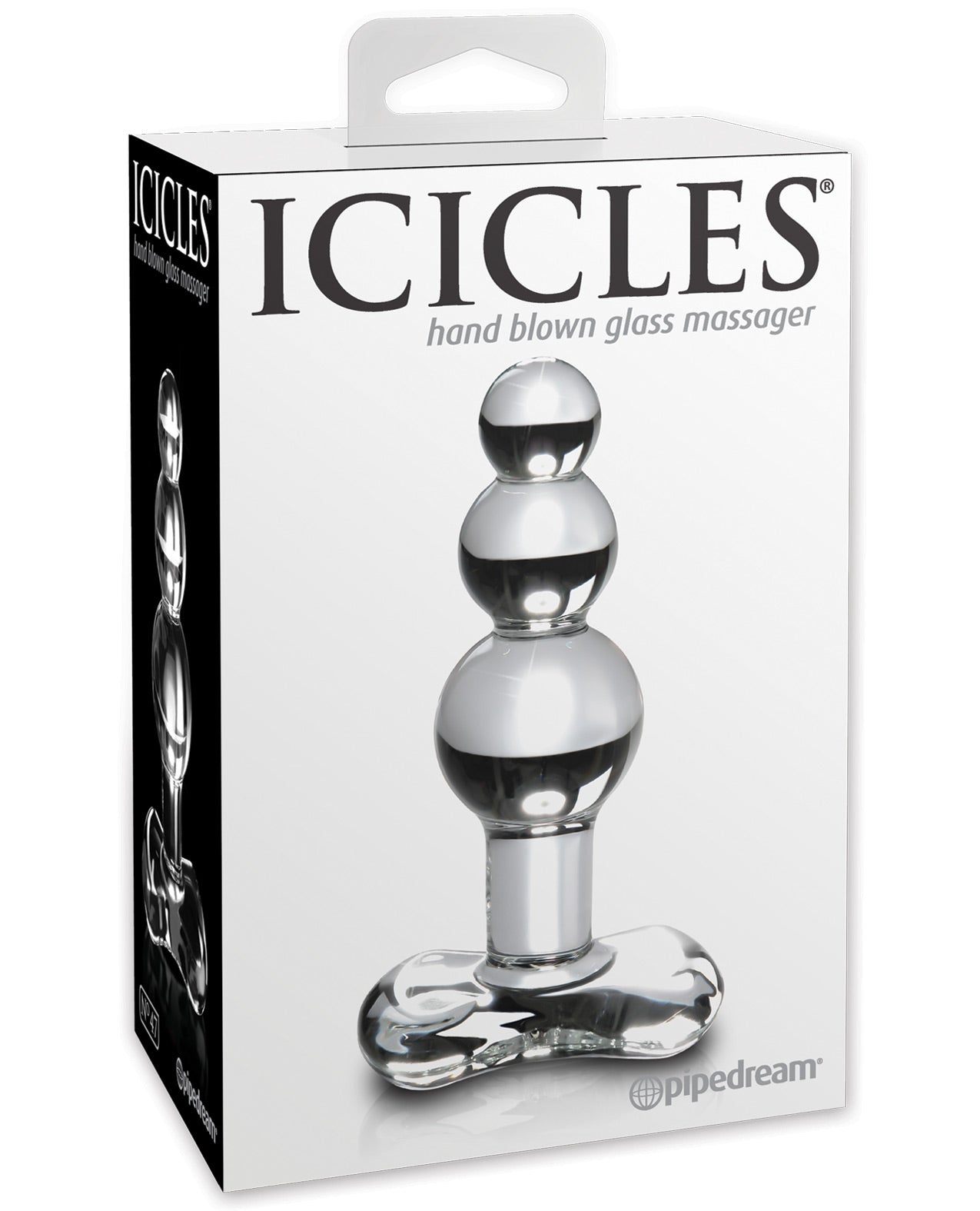 Icicles No. 47 Hand Blown Glass Butt Plug - Clear - LUST Depot