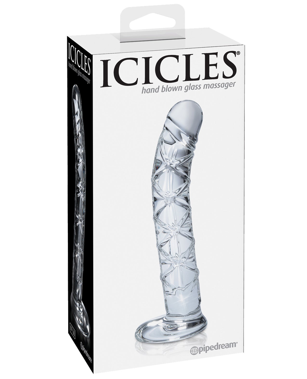 Icicles No. 60 Hand Blown Glass G Spot Dong - Clear - LUST Depot