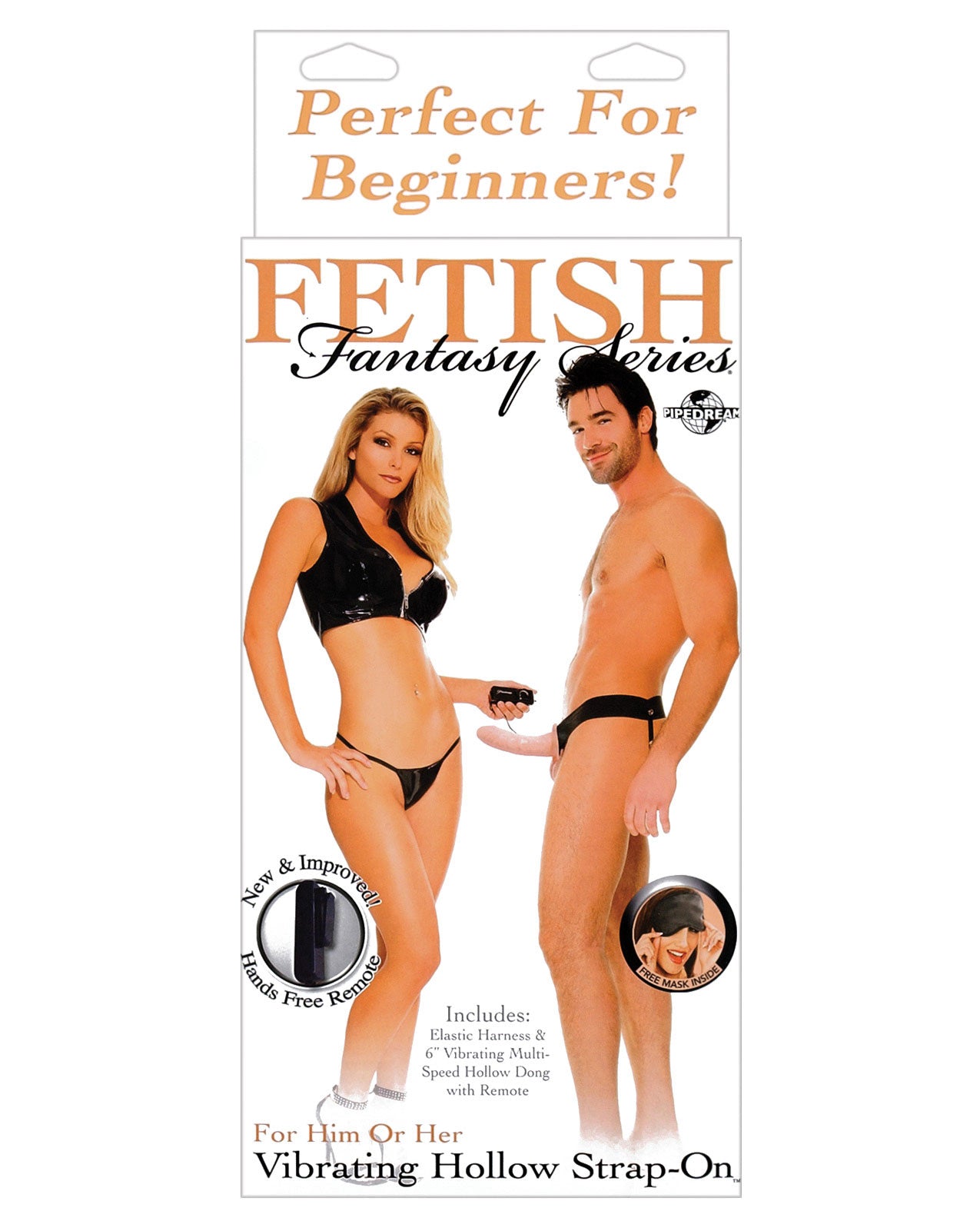 Fetish Fantasy Series For Him Or Her Vibrating Hollow Strap-on - Flesh - LUST Depot