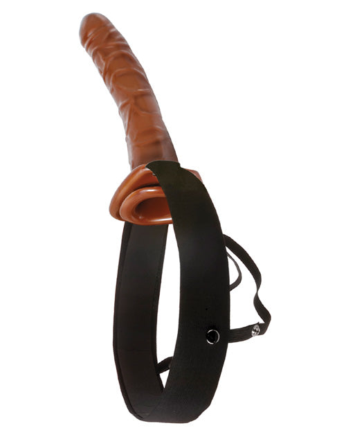 Fetish Fantasy Series 10" Chocolate Dream Hollow Strap On - LUST Depot