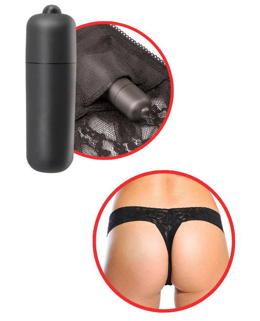 Fetish Fantasy Series Hanky Spank Me Vibrating Panties - Black - LUST Depot