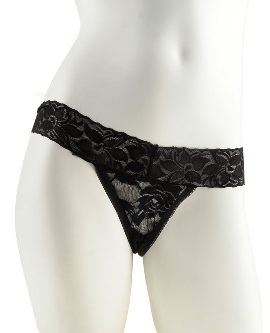 Fetish Fantasy Series Hanky Spank Me Vibrating Panties - Black - LUST Depot