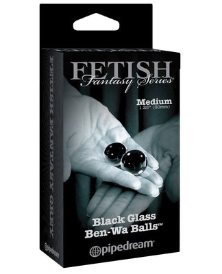 Fetish Fantasy Limited Edition Black Glass Ben-wa Balls - Medium