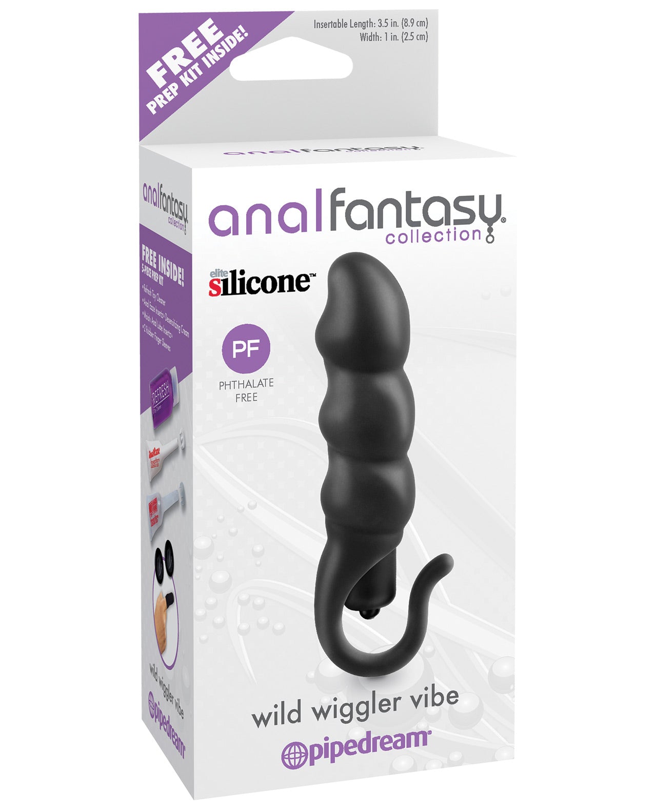 Anal Fantasy Collection Wild Wiggler Vibe - Black - LUST Depot