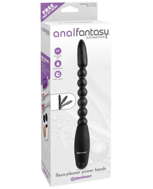 Anal Fantasy Collection Flexa Pleaser Power Beads - Black - LUST Depot