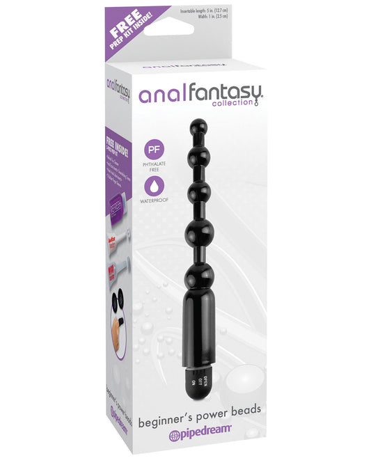 Anal Fantasy Collection Beginners Power Beads - Black - LUST Depot