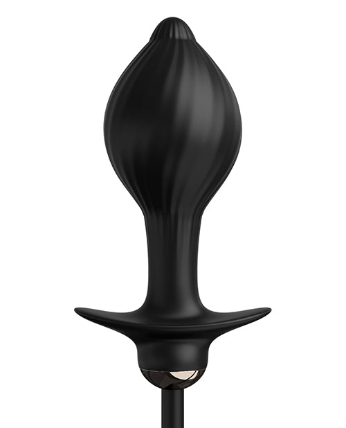 Anal Fantasy Elite Collection Auto Throb Inflatable Vibrating Plug - Black - LUST Depot