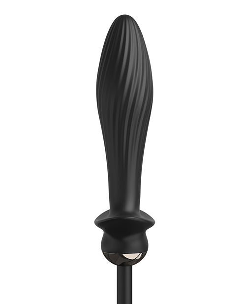 Anal Fantasy Elite Collection Auto Throb Inflatable Vibrating Plug - Black - LUST Depot