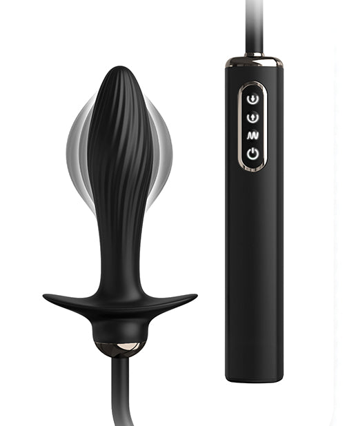 Anal Fantasy Elite Collection Auto Throb Inflatable Vibrating Plug - Black - LUST Depot