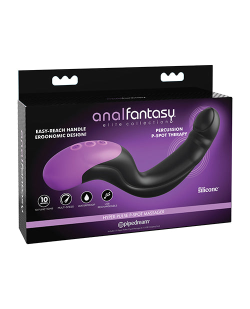 Anal Fantasy Elite Collection Hyper Pulse P Spot Massager - Black - LUST Depot