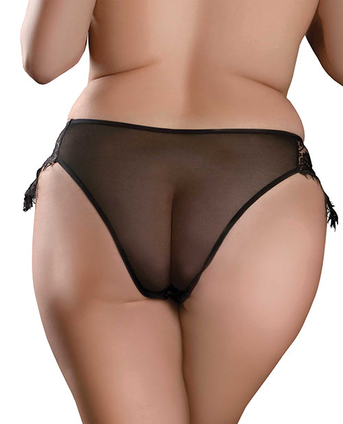 Hookup Panties Remote Princess Panty Black Xl-xxl - LUST Depot