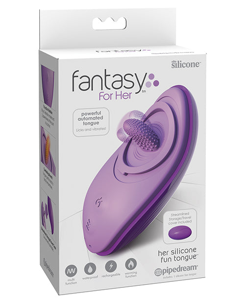 Fantasy For Her Silicone Fun Tongue - Purple - LUST Depot