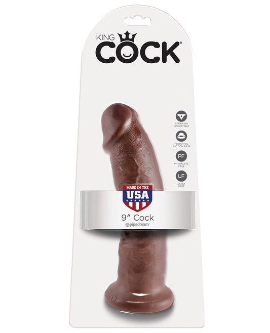 King Cock 9" Cock - Brown - LUST Depot