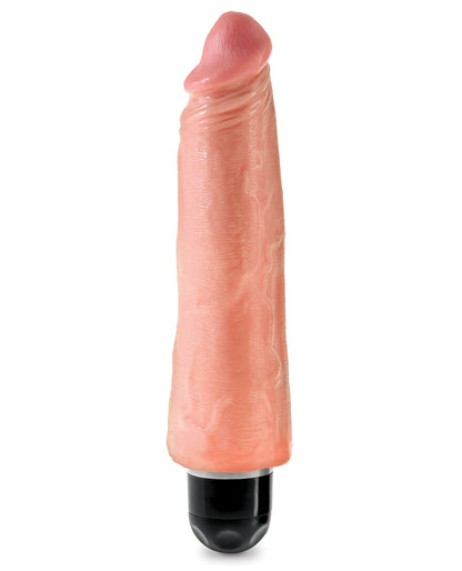 King Cock  8" Vibrating Stiffy - Flesh - LUST Depot