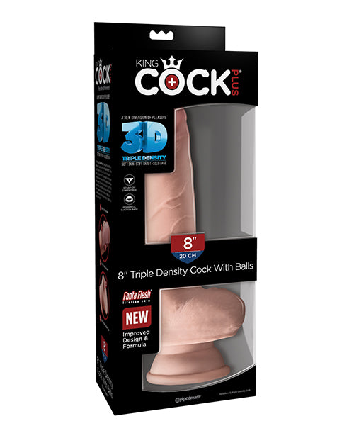 King Cock Plus 8" Triple Density Cock W-balls - LUST Depot