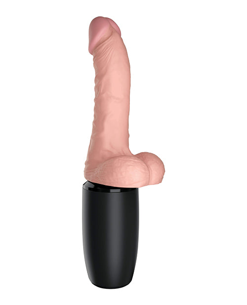 King Cock Plus Thrusting, Warming & Vibrating  6.5" Triple Threat Dong - LUST Depot