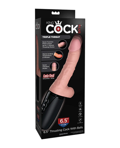 King Cock Plus Thrusting, Warming & Vibrating  6.5