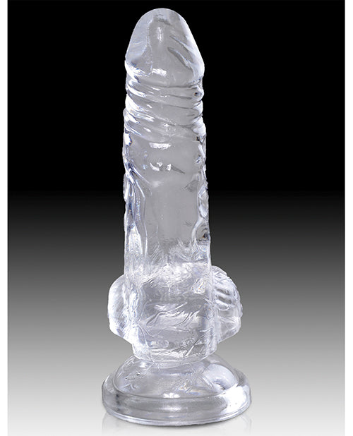 King Cock Clear 4" Cock W-balls - LUST Depot