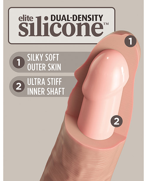 King Cock Elite 6" Dual Density Silicone Cock - Light - LUST Depot