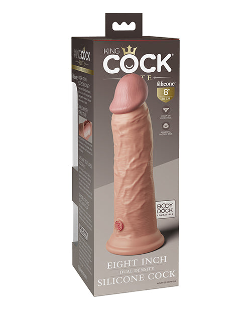 King Cock Elite 8" Dual Density Silicone Cock - Light - LUST Depot