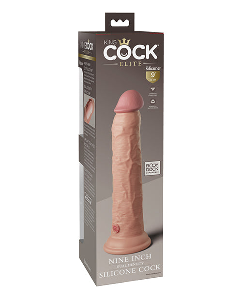 King Cock Elite 9" Dual Density Silicone Cock - Light - LUST Depot